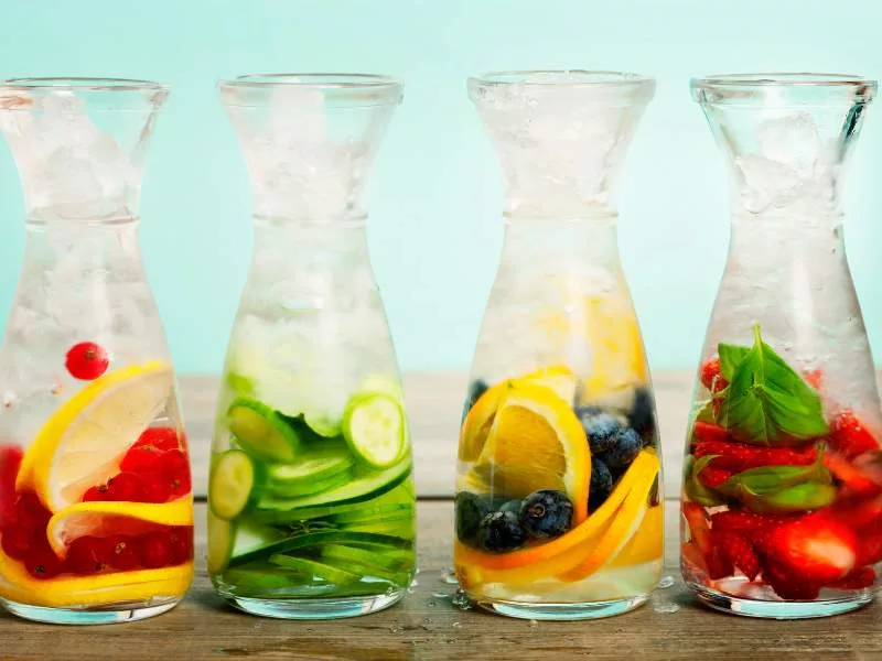 fruit and vegetable infused water