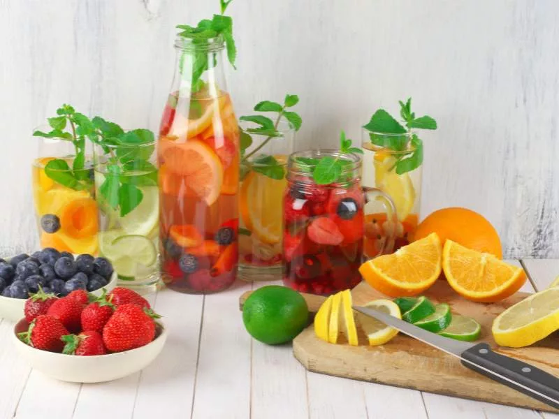 fruity infused water