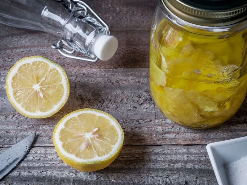 infusing liquor with lemon